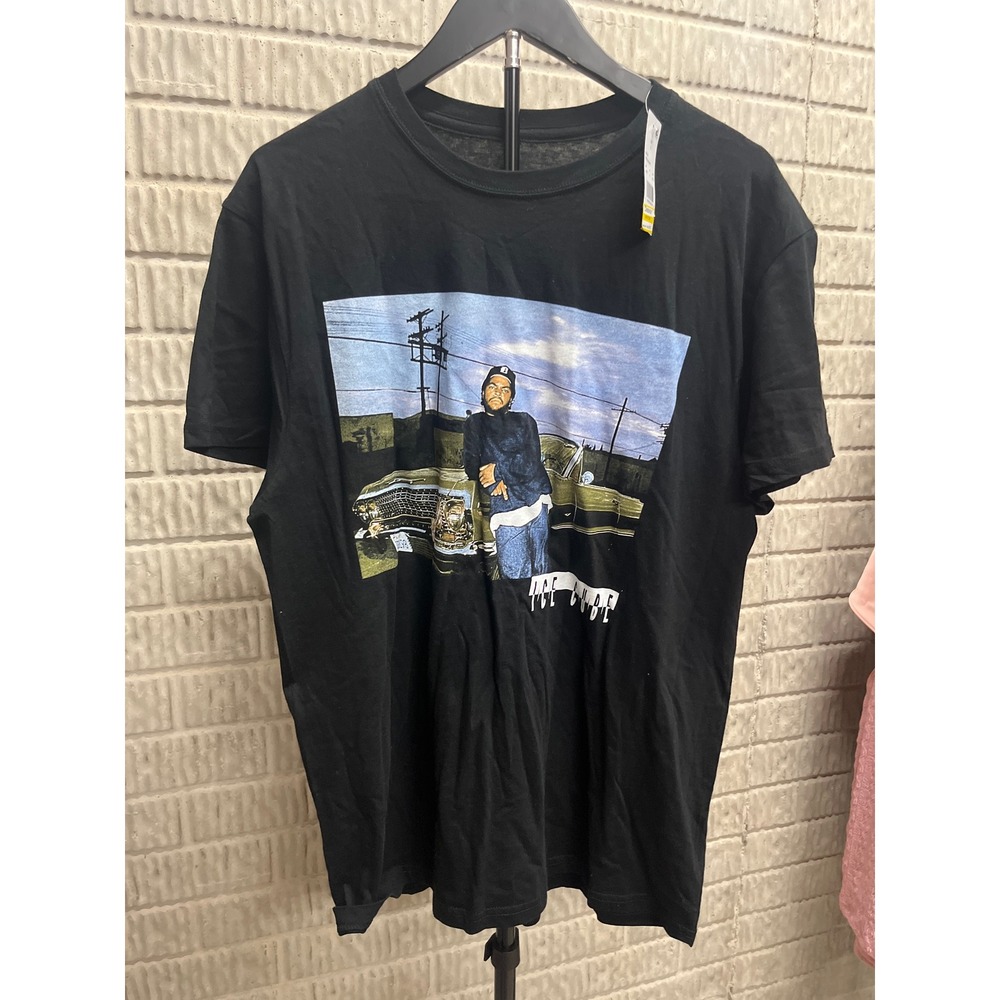 Ice Cube Graphic T-Shirt Mens Large Black Short Sleeve‎ Lowrider Rap Tee New